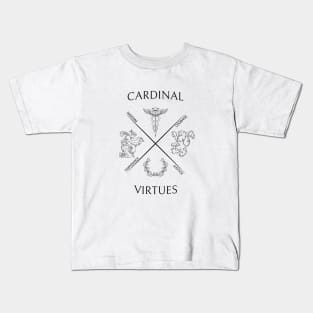 4 Stoic Virtues Kids T-Shirt